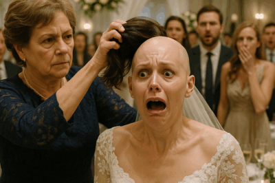 During the wedding, my mother-in-law came up to me and ripped off my wig, showing all the guests my bald head – but then something unexpected happened. – CH2