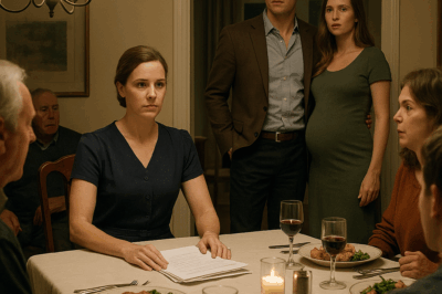 Husband Brought His Pregnant Mistress to Our Family Dinner, But He Never Expected the Papers I Had Waiting for Him – CH2