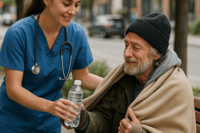 Poor Nurse Helped A Homeless Man, Unaware He’s A Rich Man In Disguise. Later, He Returned To Propose… CH2