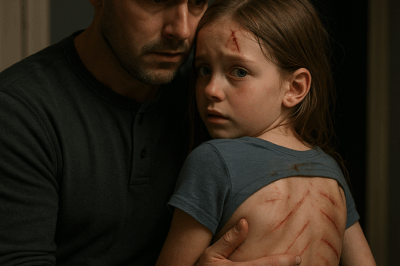 MY 9-YEAR-OLD DAUGHTER CALLED ME FROM HER GRANDMOTHER’S HOUSE, WHIMPERING: “DADDY, I RAN AWAY. SOMETHING HAPPENED.” I RUSHED OVER TO FIND HER SHIVERING WITH A LONG GASH ON HER FOREHEAD. “ANGEL, WHO DID THIS?” I ASKED SOFTLY. SHE LOOKED AT ME, TERRIFIED, AND WHISPERED, “DADDY… IT WAS MOMMY. SHE SAID YOU WOULD ABANDON ME IF I TOLD YOU THAT…” I IMMEDIATELY CALLED THE POLICE WHEN I SAW HER BACK…