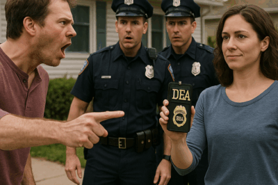 She’s unemployed and probably dealing drugs!” my brother screamed to police. Then they saw my DEA…