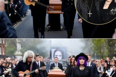 This morning, July 25, at the foggy Highgate Cemetery in London, the moment of Ozzy Osbourne’s memorial became something no one could forget.
