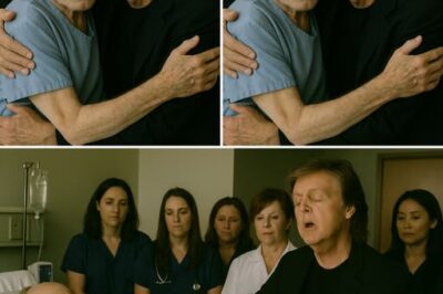 Phil Collins lay gravely ill in a London hospital when Paul McCartney arrived unannounced, carrying his old guitar. Sitting beside his frail friend, Paul softly performed “Hey Jude,” filling the room with emotion. As tears welled in Phil’s eyes, Paul held his hand and whispered, “We’re still a band, even if the only stage left is life.” The heartfelt moment quickly spread — a silent farewell between two music legends.