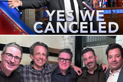 A Historic Moment in Late-Night TV: Rivals Unite on Colbert’s Stage After Shocking Cancellation!