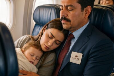 An Exhausted Mother and Her Baby Fall Asleep on a CEO’s Shoulder During a Flight — What Happens When She Wakes Up Leaves Her Speechless
