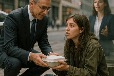 The Millionaire CEO Gave His Leftovers to a Hungry Girl… and She Unexpectedly Saved His Business