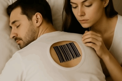 While my husband was sleeping, I noticed a strange tattoo in the form of a barcode on his back: I scanned the code and almost passed out