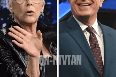 “She told me to keep quiet, but I won’t” – Jamie Lee Curtis ACCUSES CBS of silencing her after Colbert’s shocking removal, fueling whispers of SABOTAGE, hidden deals, and a cover-up that could drag late-night television into chaos