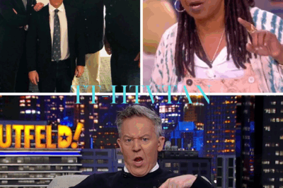 Whoopi Goldberg’s Fatal Fumble: Mocking Gutfeld’s Height Backfires  A studio debate. A pointed jab. A single gesture that flipped the script. What began as a heated clash over history on The View spiraled into a masterclass in self-destruction.  Whoopi Goldberg didn’t shout. She didn’t storm off. She just took a cheap shot—mocking Greg Gutfeld’s height. And with one small gesture, the Fox News primetime king let her unravel her own narrative.  “Never make it personal when you’re already losing the argument.”  The audience froze. The panel went silent. And by the time the cameras cut, network execs were already sweating.  Because if Gutfeld’s response was as calculated as it seemed… Height wasn’t the issue. It was the signal of who really won.  So what exactly happened in that debate? And why are daytime TV producers now double-checking their scripts for collateral damage?