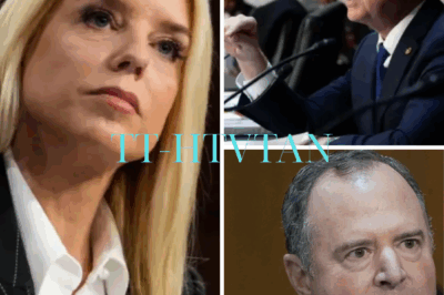 “I Can’t Believe You’re Asking Such a Question!” The Words Landed Like a Thunderclap Across the Studio. In One Explosive Exchange, Pam Bondi and Adam Schiff Locked Horns — And Neither Backed Down. What Started as a Policy Debate Erupted Into a Full-Blown Verbal Collision, With Bondi’s Voice Cutting Through Schiff’s Calm Like Glass on Stone. The Cameras Caught Every Second — Schiff Leaning In, Bondi Firing Back, the Tension So Thick You Could Feel It Through the Screen. No One Laughed. No One Moved. And As The Clip Flooded Social Media, Viewers Knew They’d Just Witnessed Something Rare: A Political Standoff Where the Gloves Were Well and Truly Off. WATCH THE MOMENT EVERYONE IS TALKING ABOUT