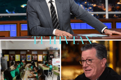 “‘Pay Them What They Deserve,’ Stephen Colbert Makes Surprise Move — Donates Two Tons of Food and Demands Salary Hike for Teachers.” In a move that stunned fans, television legend and Late Show host Stephen Colbert has donated two tons of food to four elementary schools in his home state of New Jersey. But it wasn’t just about the food — Colbert included a heartfelt letter to the school boards, urging them to raise salaries for teachers and staff. The unexpected message has sparked conversations nationwide, proving that Colbert’s influence goes far beyond late-night television.