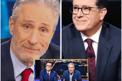 🚨“CUT THE CAMERAS NOW!” — JON STEWART STUNS VIEWERS WITH LIVE ON-AIR OUTBURST AT CBS AFTER COLBERT’S CANCELLATION—THIS WAS NO JOKE!    In a moment so shocking it left the entire studio frozen, Jon Stewart exploded live on air, directing a **fury-filled demand** at CBS: *“Cut! Cut it now!”* The outburst came after the **abrupt cancellation** of Stephen Colbert’s show, and no one could have predicted the intensity of the backlash that followed.  What was supposed to be another typical segment **immediately spiraled into a dramatic act of defiance**, catching the veteran crew off guard and leaving the entire production in chaos. **Stewart’s usual satirical humor was replaced by raw anger**, as he delivered a message that **resonated across the nation**—and sent shockwaves through the media landscape.  **Why did Stewart go off-script, and what exactly did he say that has fans and critics alike buzzing?** The clip is now spreading like wildfire, and CBS is struggling to regain control in the aftermath of a move that has left the network **shaking** and the public **demanding answers**.  What made this moment so powerful, and why has CBS remained eerily silent? The fallout is just beginning, and this media storm isn’t over yet.  Stay tuned for the explosive details! 👇