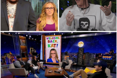 🚨“SHOCKING LIVE REVEAL: Kat Timpf Announces Her Departure from Gutfeld! for Health Reasons—Tyrus Breaks Down in Tears, Kneeling in Front of the Nation!”  In a moment no one saw coming, the Gutfeld! set was thrust into an unbearable silence as Kat Timpf made a shocking announcement: she would be leaving the show to focus on health treatment. The entire crew was left speechless, but what followed took the emotional intensity to a level no one expected.  In an incredibly raw and vulnerable moment, Tyrus, overcome with emotion, dropped to his knees in front of millions of viewers, sobbing and declaring, “You are my family!” The camera cut to Greg Gutfeld, who rushed to embrace Kat, tears streaming down his face, as the audience rose to their feet in a standing ovation.  The heartbreaking scene instantly ignited a storm across social media, with many calling it “the most emotional moment in Fox News history.” What started as a lighthearted comedy show ended in a gut-wrenching, unprecedented emotional earthquake.  Full story below👇