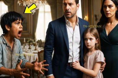 “YOUR WIFE WON’T LET YOUR DAUGHTER EAT!” THE POOR BOY SAID TO THE MILLIONAIRE, LEAVING HIM IN SHOCK…