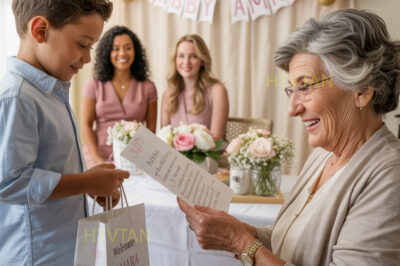 I Was Shamed for Being a Single Mom at My Sister’s Baby Shower — Until My 9-Year-Old Son Stood Up with a Letter