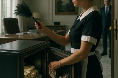 “He thought she would betray him—so the millionaire left his safe wide open, stacked with cash and jewels, to trap his maid. But when she revealed the heartbreaking secret she carried in her pocket, his cold heart broke into tears.”