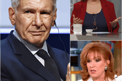 THE VIEW COLLAPSES: “Harrison Ford Kicked Off The View After Heated Clash with Joy Behar — ‘You’re Out of Line,’ Ford Snaps Back!” In a tense showdown on live TV, Harrison Ford had enough of Joy Behar’s constant interruptions and fiery remarks. As Behar pressed him on a sensitive topic, Ford’s patience ran thin. “You’re out of line,” he shot back, his voice cutting through the chaos. The cameras captured every moment as Ford stormed off, leaving the studio in stunned silence. The internet exploded in shock, and it was clear: Harrison Ford wasn’t going to let anyone dictate his narrative.