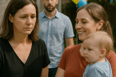 AT MY NEPHEW’S FIRST BIRTHDAY, MY SISTER ANNOUNCED HER SON WAS MY LATE HUSBAND’S—AND CLAIMED HALF MY $800,000 HOUSE. I SAID, “OH, I SEE,” AND TRIED NOT TO LAUGH.