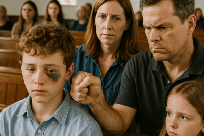 HE BROKE MY NOSE IN CHURCH—SO I TOOK THE MIC AT THE FUNDRAISER AND BROKE THEIR IMAGE IN FRONT OF THE ENTIRE TOWN.  The pew was “reserved” for my sister. I sat anyway. My father’s fist answered. My mother laughed: “Now you match the dog outside.” Everyone saw. No one moved…..