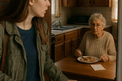 I Came Home For Christmas. The House Was Empty — Except For Grandma Eating Leftovers. A Note Said…