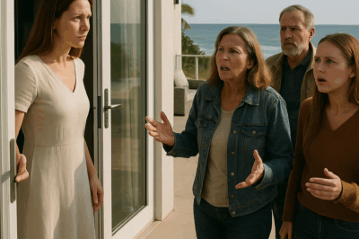 AFTER 12 YEARS OF SILENCE, MY FAMILY RANG MY DOORBELL — TO ASK FOR A LOAN.  Marble floors. Salt air. Four faces I hadn’t seen since they cut me off: my mother, stepfather, stepsister, and her husband — standing in the foyer, gawking at the ocean view…..
