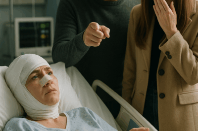 I had just inherited a staggering $100 million and couldn’t wait to share the life-changing news with my husband. But fate had other plans. A sudden, devastating accident landed me in the hospital, my body covered in bandages and my heart heavy with anticipation that he would rush to my side.  Days passed — and nothing. No visits, no calls. When I finally reached him, his cold, cutting words shattered me: “I have no time or money for a loser.” My world collapsed… until the day he finally showed up. But he wasn’t alone. Standing proudly beside him was his new wife, and together, they came to mock me in my weakest moment.  Yet, what happened next turned their smug laughter into sheer terror. As soon as she laid eyes on me, she screamed so loudly that the entire hospital ward froze in shock. What could possibly make her react like that?