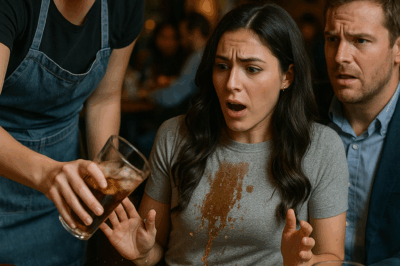 “I was on a perfect first date… until our waitress ‘accidentally’ drenched him—then slid me a note: Don’t trust. What I read next made my blood run cold… 😲”  Witty. Attentive. Eyes only for me—Michael felt like a green flag parade. A splash. Apologies. He laughs it off, heads to the restroom.