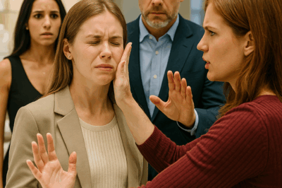 “I went to buy my first real diamonds… and my sister slapped me across the showroom. A stranger stepped in: ‘Touch my wife again and see what happens.’ What happened next flipped my whole life on its head. 😳”