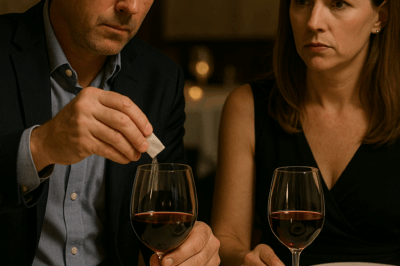 On our anniversary, he poisoned my drink. I made one little switch—and now my husband is the one unconscious on the floor.
