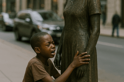 He woke up to find his mother had turned to stone. He spent the day in a frantic search, only to find her face staring back at him from a public sculpture in the city square.