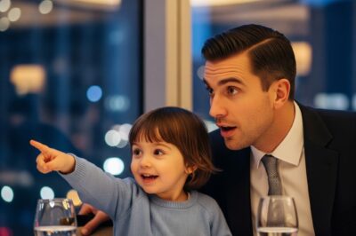 “Dad, that waitress looks just like Mom!” the little girl whispered, eyes wide with wonder as she pointed across the restaurant.