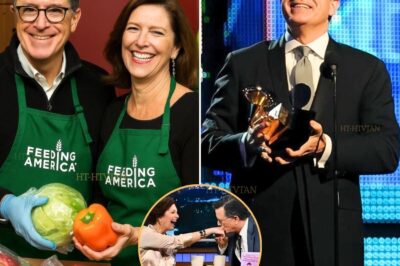 ‘SHE’S MY NORTH STAR’ — STEPHEN COLBERT SHARES TENDER MOMENT WITH WIFE EVIE AT NEW YORK CHARITY EVENT  At a heartwarming charity gathering in New York, Stephen Colbert stepped away from late-night satire to shine a spotlight on something far more personal — his wife, Evie. Holding her hand as they arrived, Colbert spoke openly about the importance of family, especially during times of change and transition. What did Colbert say that had the crowd smiling — and Evie beaming? And how does this rare public moment reveal a side of the comedian fans rarely get to see? READ THE FULL STORY IN COMMENT BELOW   A NIGHT FOR A CAUSE — AND A RARE GLIMPSE OF COLBERT OFF-STAGE