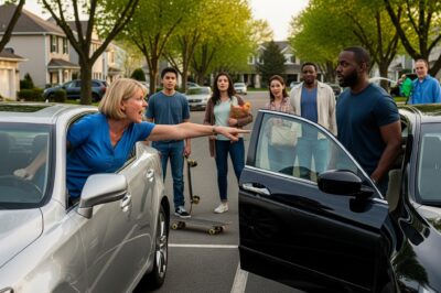 The couple HOA Karen took the parking space of a black guy and insulted him with the words “This our country, monkey!” and the ending made them regret it…