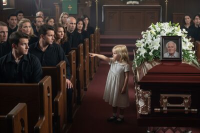 In the middle of his funeral, the 4-year-old granddaughter pointed at her parents and said: “Dad and Mom make grandpa sleep” which shocked everyone…