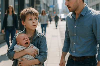 “Mister, please take my little sister, she’s only six months old and very hungry.” Ethan turned and saw a 7-year-old boy holding a tiny baby close. ch2
