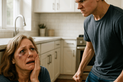 My son beat me up just because the soup wasn’t salted. CH2
