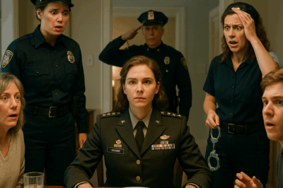 My Sister Arrested Me At Family Dinner—Then Her Captain Saluted Me ‘General, We’re Here’