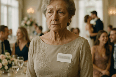 At my granddaughter’s wedding, I noticed my name tag said, “The old lady who’s paying for everything. I’m glad to have you here. ch2