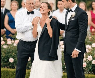 On my wedding day, my husband pushed me into the pool—but my father’s reaction stunned everyone.