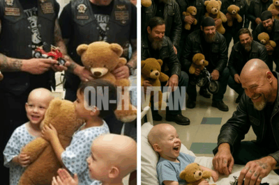 15 bikers invaded the pediatric ward at 3 AM carrying teddy bears and toy motorcycles.CH2