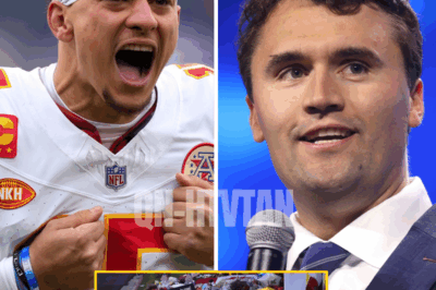“A husband, a father, and a man of conviction” – Patrick Mahomes delivers an emotional tribute to Charlie Kirk, but it was the raw line that followed which stunned the crowd in the stadium into silence and left fans across America struggling to hold back tears
