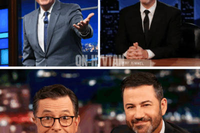 “They swore the feud was permanent – yet Jimmy Kimmel and Stephen Colbert are about to sit side by side in a RARE late-night crossover, a broadcast insiders warn could expose buried SECRETS that networks fought to keep hidden from viewers”