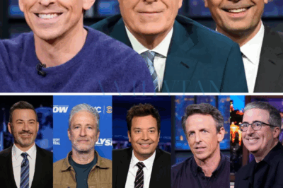 “‘We Will Not Be Silenced,’ Jimmy Fallon, Seth Meyers, and John Oliver Join Forces After Colbert Cancellation — A Late-Night Rebellion Is Born.”
