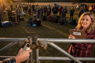 “Karen invited 50 people to camp on my land — so I shut the gate and left them stranded.” ch2