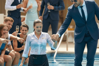 The Poor Waitress Was Pushed Into The Pool, Everyone Laughed At Her, Then A Millionaire Walked In And Did This Leaving Everyone Speechless… ch2