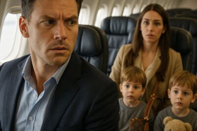 On the plane, the billionaire spotted his former lover seated just rows away, accompanied by twin boys who looked unmistakably like him.. CH2