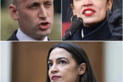 “I DON’T HUNT DEMONS. I SIMPLY TURN ON THE LIGHT.” — With these calm yet cutting words, AOC dismantled Stephen Miller live on air… while something meant to stay hidden silently flashed across the screen, throwing all of Washington into CHA0S.  Stephen Miller entered the studio brimming with the arrogant confidence that had long defined him — sitting tall, a smug smile playing on his lips, eyes sharp with disdain. He was there to defend his wife.  Before he could even settle, He cut AOC off repeatedly, dismissed the allegations as “CHEAP POLITICAL TRICKS”: “You might be great on camera, but politics isn’t some high school play.”