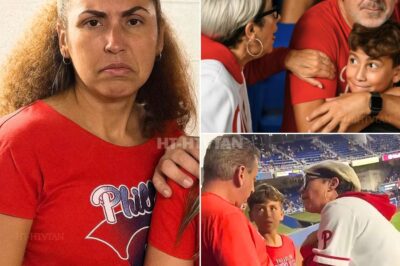 “‘YOU ARE A SELFISH MONSTER – YOU STOLE MY CHILD’S SMILE AND NOW YOU MUST PAY!’ — MOTHER ERUPTS WITH FEROCIOUS MESSAGE TO ‘PHILLIES KAREN,’ TURNING A VIRAL INCIDENT INTO A MOVEMENT 😱⚾💔” In a seven-minute video that has already pulled in millions of views, Sarah Feltwell — the mother at the center of the Phillies home run scandal — unleashed her fury at the woman who snatched a ball from her 10-year-old son. Through tears and rage, she described how Lincoln went from beaming with pride to suffering nightmares, throwing his glove in the corner, and asking heartbreaking questions like “Mommy, are there bad adults everywhere?” The clip has triggered an avalanche online, with hashtags like #JusticeForLincoln and #BoycottKaren dominating TikTok and X. Phillies star Harrison Bader reposted it with the words “Sarah speaks for us all,” while fans demand the woman apologize or be banned from stadiums for life. Sarah’s ultimatum was clear: either return the ball with an apology — or become the lasting symbol of selfishness. 👀⚾ SEE the full video and explosive reactions below 👇👇👇
