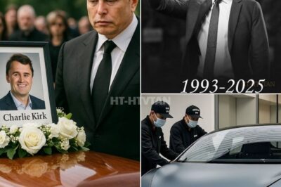 “In a tearful whisper at Charlie Kirk’s funeral, Elon Musk vowed: “I’ll give away five brand-new 2026 Tesla Model 2s to carry him to heaven.” What Musk did moments later left the chapel in stunned silence — a gesture so powerful, mourners could barely hold back tears…