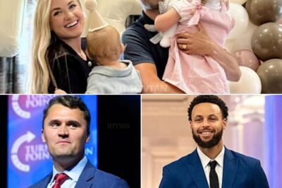 When Stephen Curry stood before the cameras and declared, “Those kids are innocent and they need a father,” the world froze. In an era where athletes are often criticized for staying silent, Curry’s choice to adopt the children of shooting victim Charlie Kirk has ignited both praise and backlash. Is this the purest act of love and compassion… or a decision too heavy with political and social implications? One thing is certain — nothing about this story will leave you unmoved. See more below👇👇👇